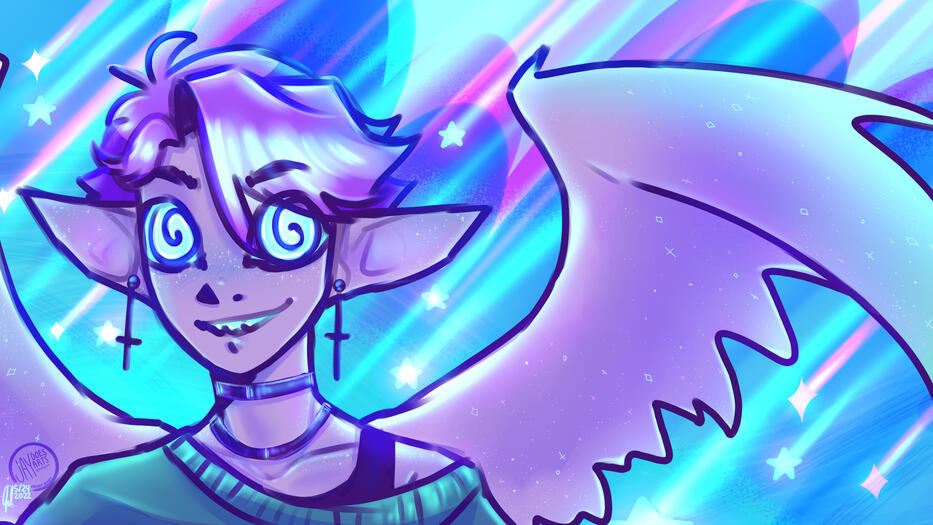 Simple Full Colour Bust w/ Detailed BG