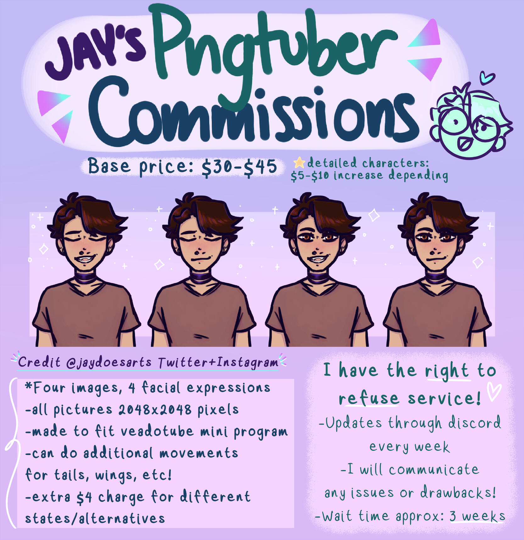 PNG Tuber Comm Info